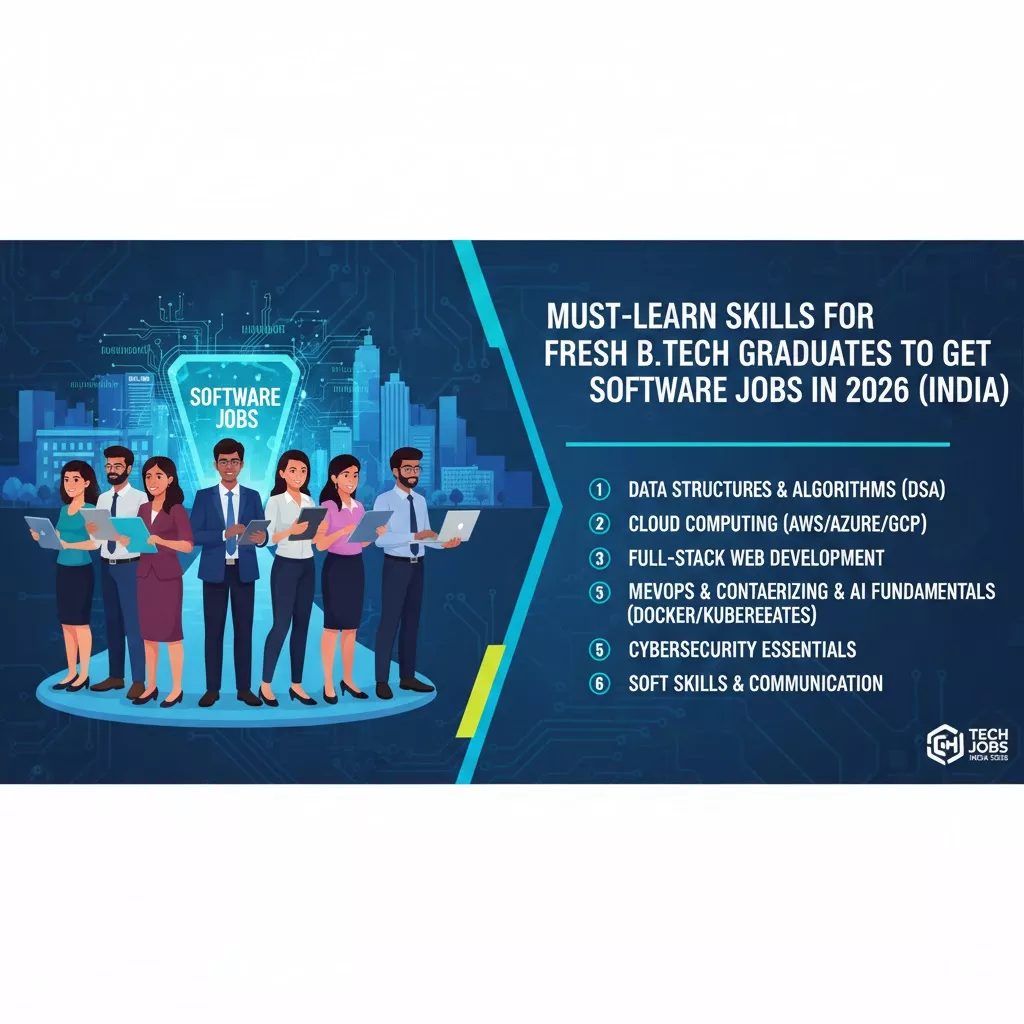 Must-Learn Skills for Fresh B.Tech Graduates to Get Software Jobs in 2026 (India)