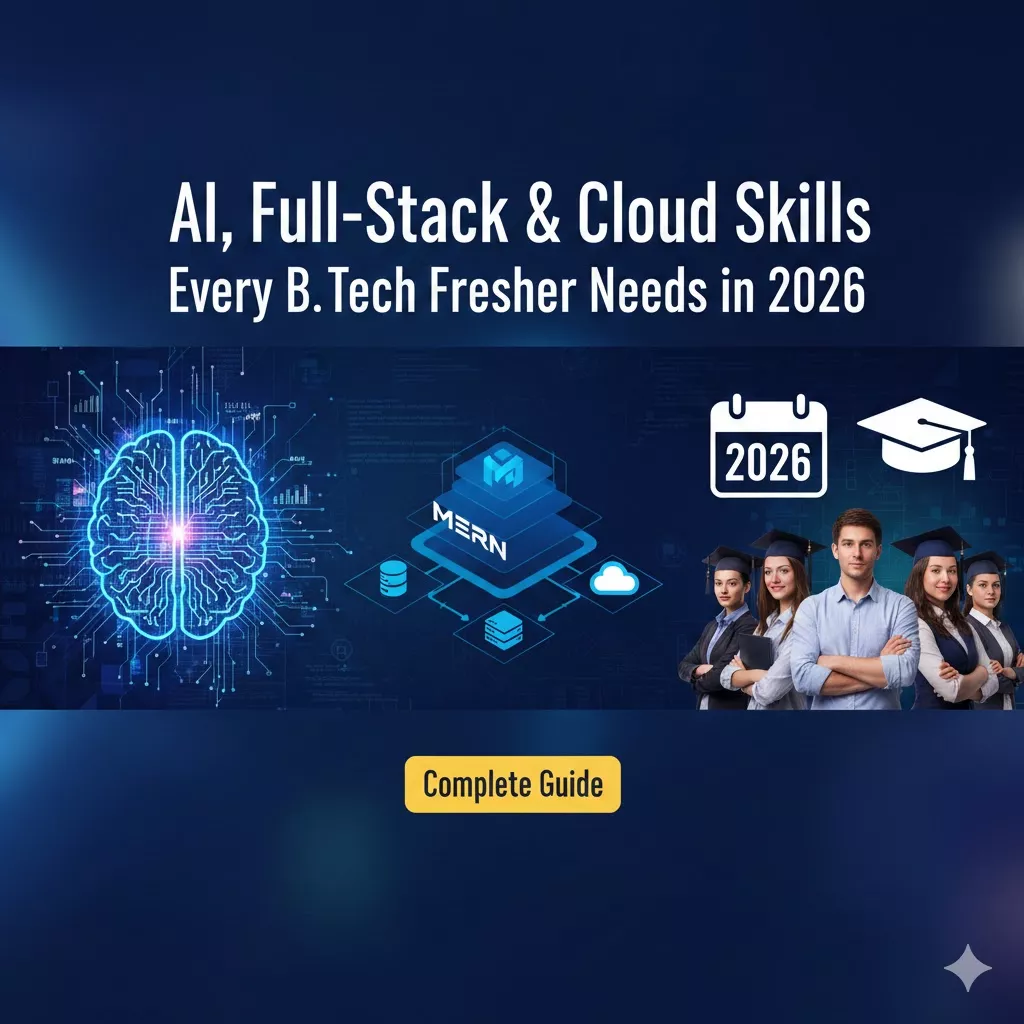 AI, Full-Stack & Cloud Skills Every B.Tech Fresher Needs in 2026 – Complete Guide