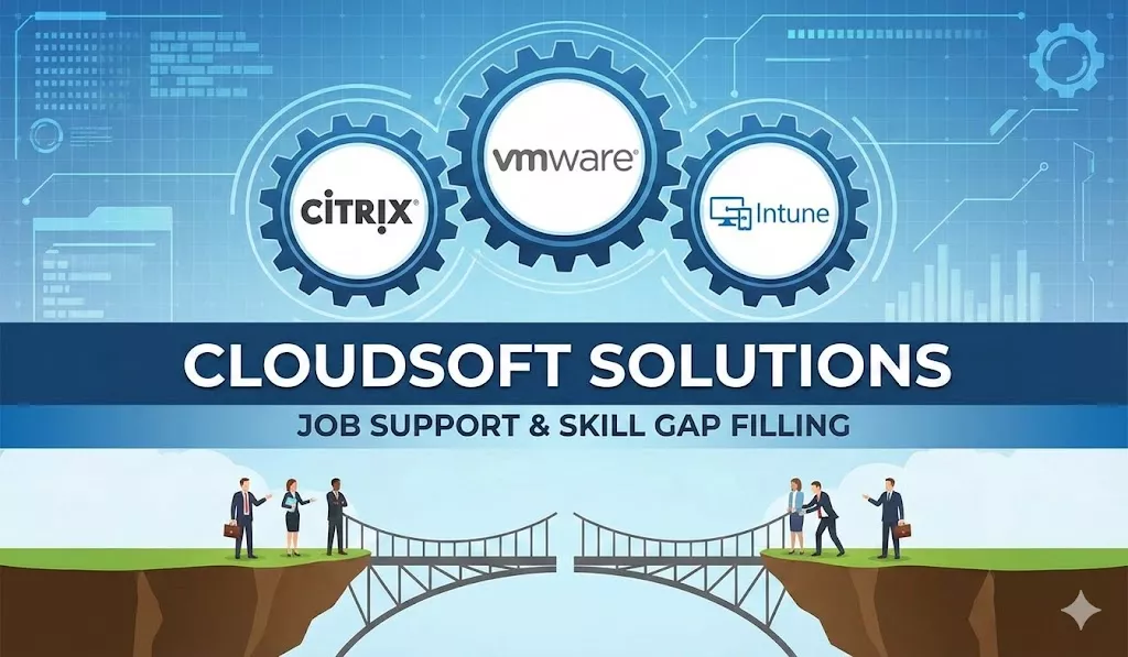 Citrix, VMware, and Intune Expertise: Job Support & Skill Gap Filling with Cloudsoft Solutions