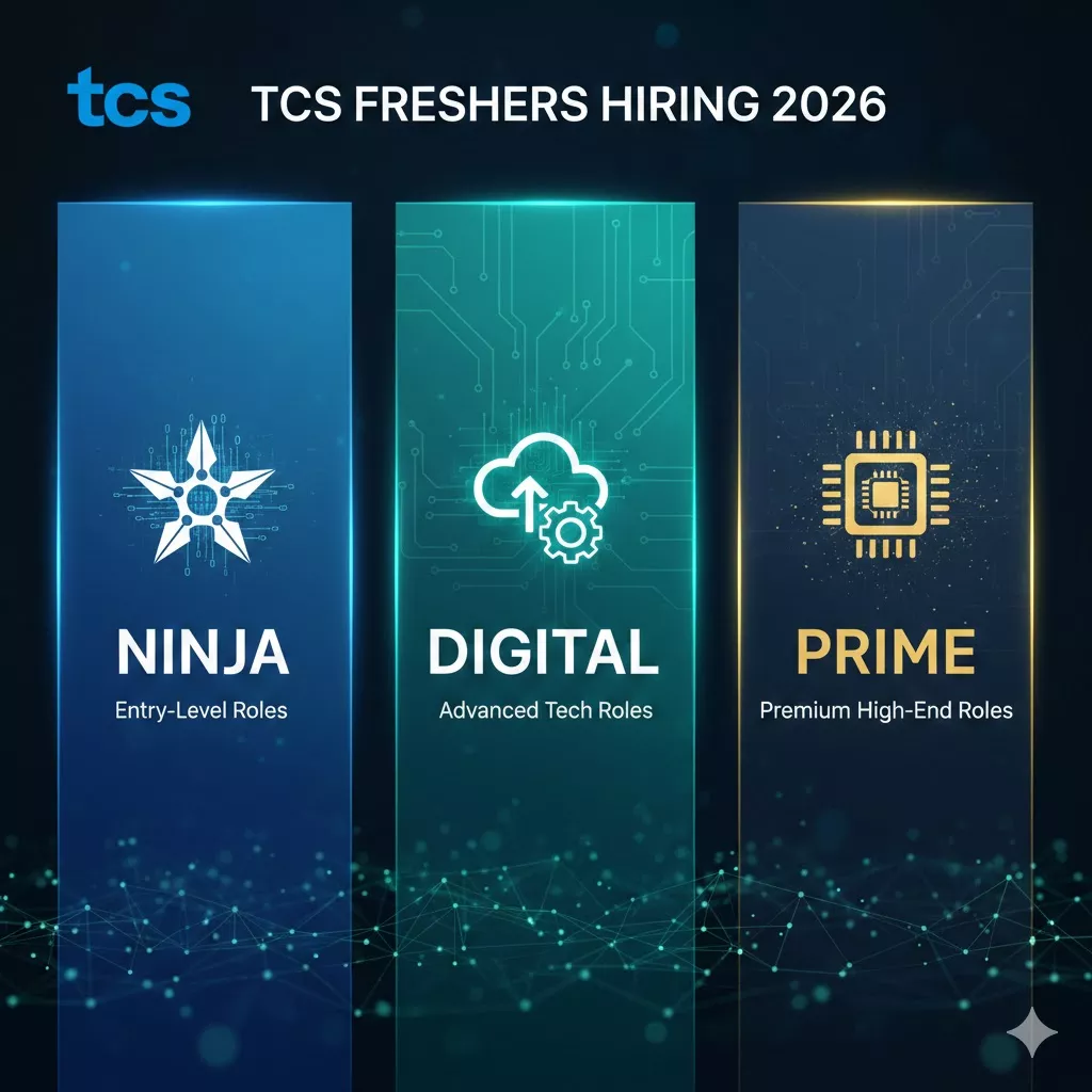 TCS Freshers Hiring 2025-2026: Ninja, Digital, Prime