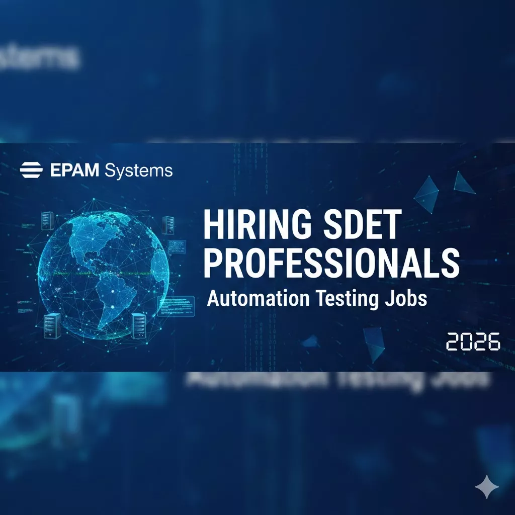 EPAM Systems Hiring SDET Professionals – Automation Testing Jobs 2026