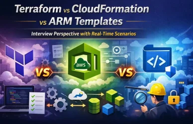 Terraform vs CloudFormation vs ARM Templates – Interview Perspective with Real-Time Scenarios