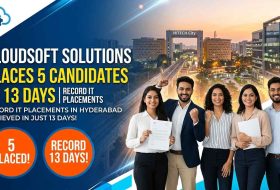 Cloudsoft Solutions Placed 5 Candidates in Just 13 Days – Record-Breaking IT Placements in Hyderabad